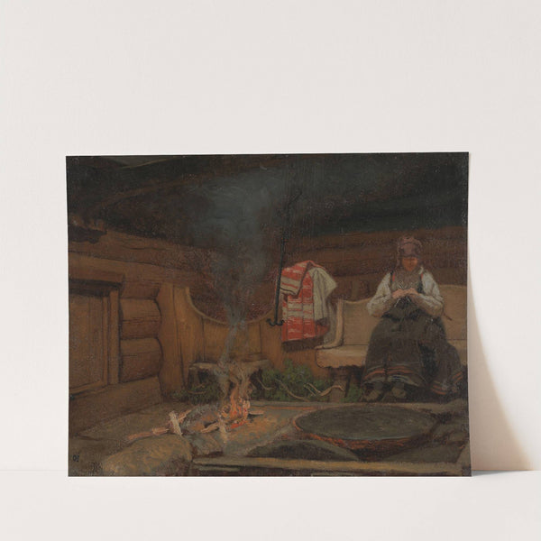 Farm Interior from Setesdal by Olaf Isaachsen