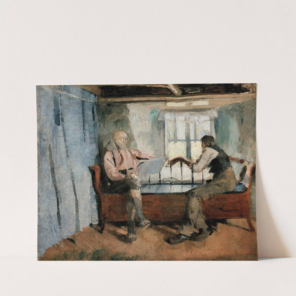 Farm Interior, Knabberud in Bærum (1886) by Harriet Backer