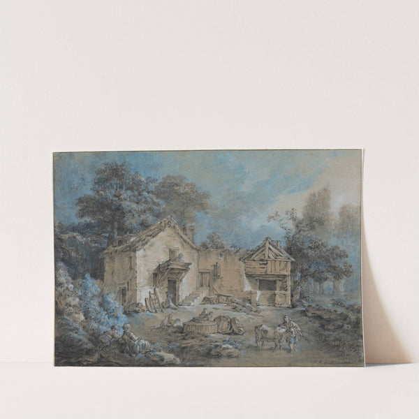 Farm Scene by Jean-Baptiste Huet