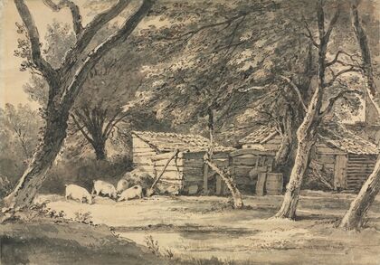 Farm with Pigs Foraging (c. 1789–1821)