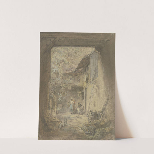 Farm yard by Anton Burger