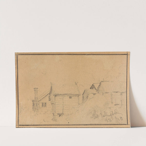 Farm Yard, Gol in Hallingdal by Gustav Wentzel