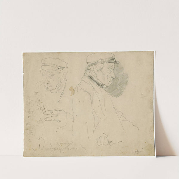 Farmer, face and profile by Floris Verster