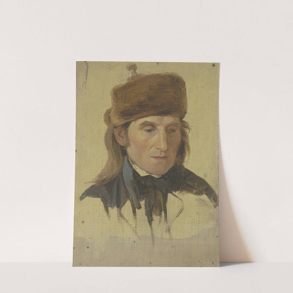 Farmer with a fur cap by Jakob Becker