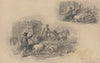 Farmer with pigs and horses