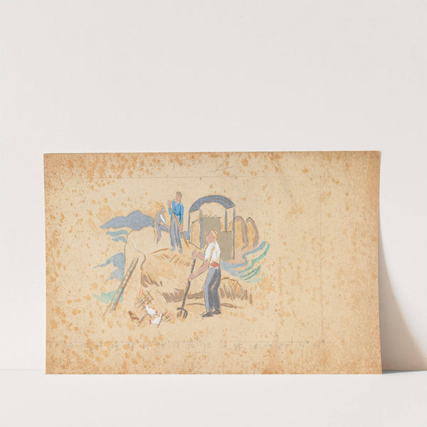 Farmers Hay-making by Mainie Jellett