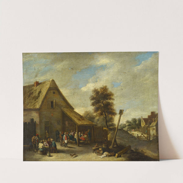 Farmers Outside of a Tavern by Anonymous