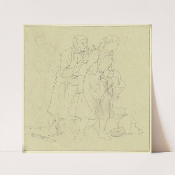 Farmer’s wife and farm girl by Jakob Becker