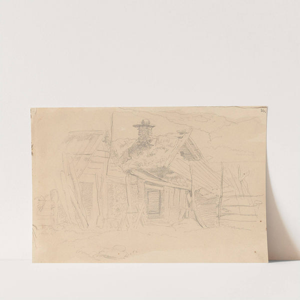 Farmhouse (between 1855 and 1857) by Adolph Tidemand