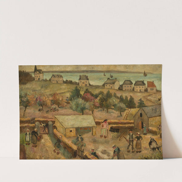 Farmhouse in Keranquernat by Tadeusz Makowski