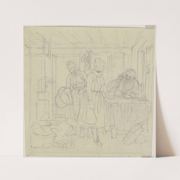 Farmhouse parlour by Jakob Becker