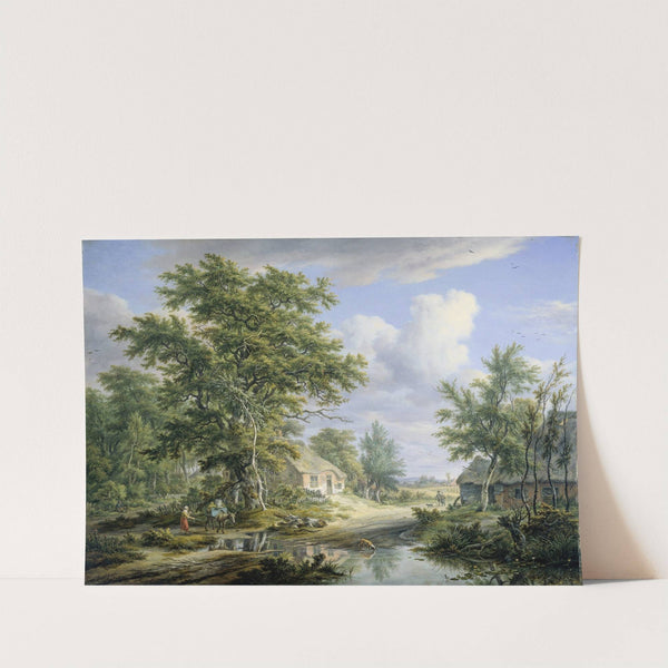 Farms on the Fringe of a Wood by Egbert van Drielst