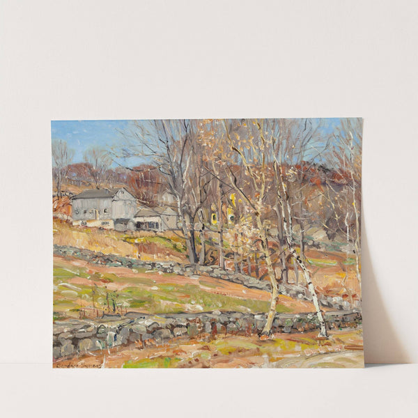 Farmstead and Stone Fence by George Gardner Symons