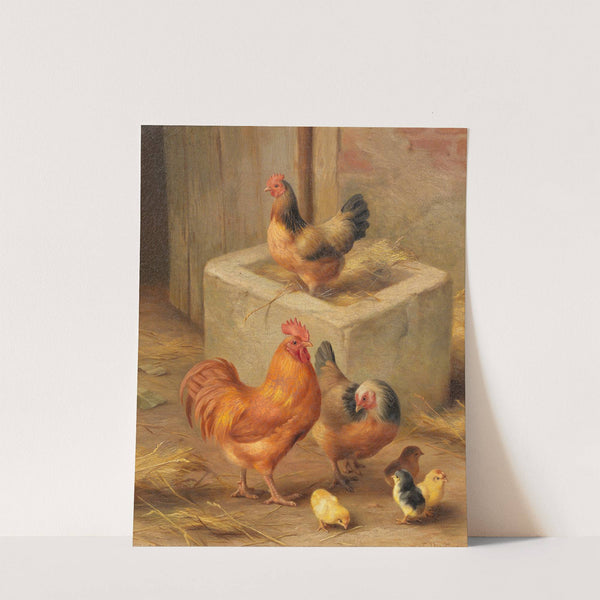 Farmyard family by Edgar Hunt