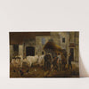 Farmyard, Group of Oxen by Louis-Robert Carrier-Belleuse