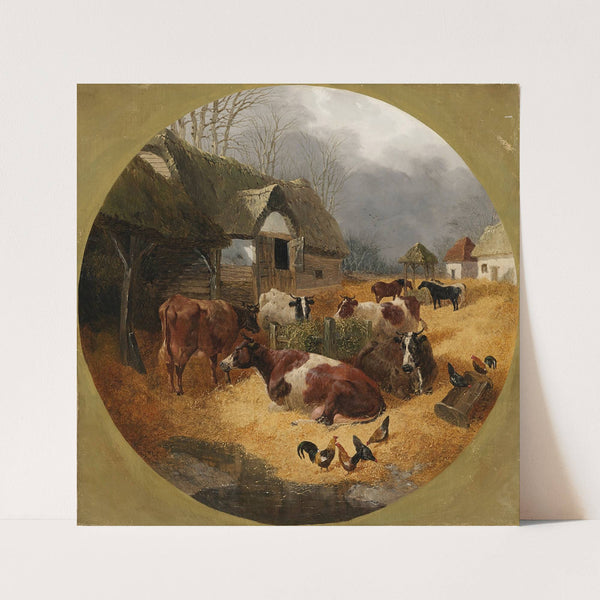 Farmyard scene (1851) by John Frederick Herring Jr.