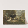 Farmyard with Cattle (1849) by Eugène Fromentin