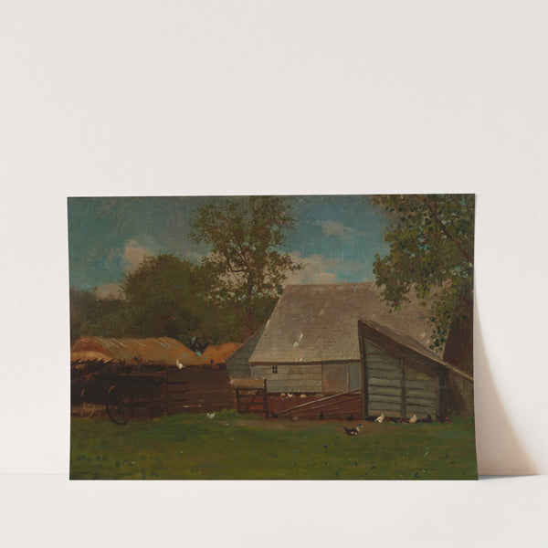 Farmyard with Ducks and Chickens by Winslow Homer