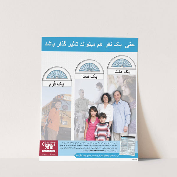 Farsi Action Poster (2010) by Bureau of the Census