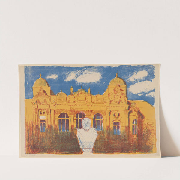 Fasadą Teatru im. Juliusza Słowackiego w Krakowie, część dolna (1902) by Henryk Szczygliński