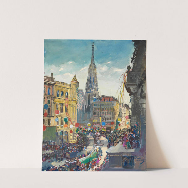 Faschingszug in Wien am 18. Februar 1939 (1939) by Oskar Laske