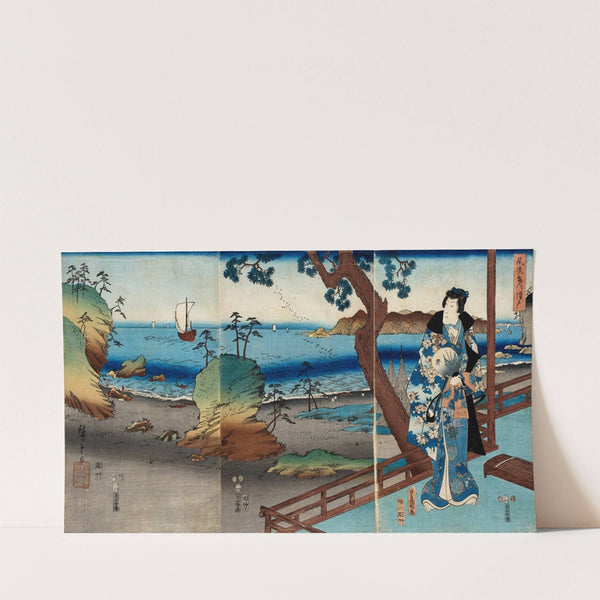 Fashionable Genji at Suma (1853) by Utagawa Kunisada (Toyokuni III)