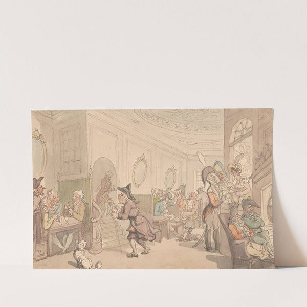 Fashionable restaurant by Thomas Rowlandson