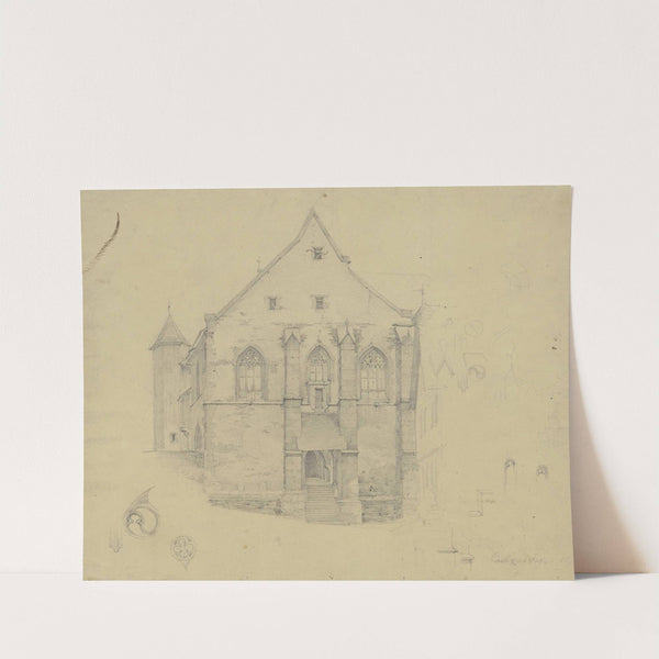 Fassade von St. Martin in Lorch am Rhein by Jakob Fürchtegott Dielmann