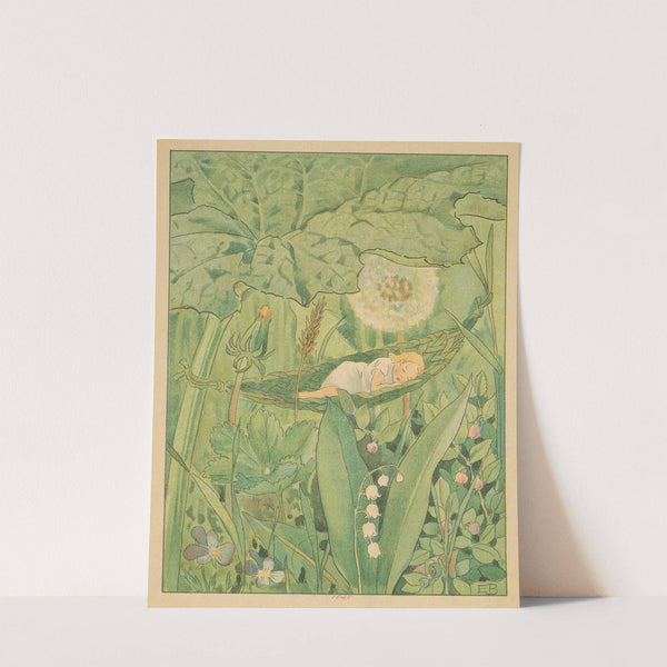 Fast asleep. (1909) by Elsa Maartman Beskow