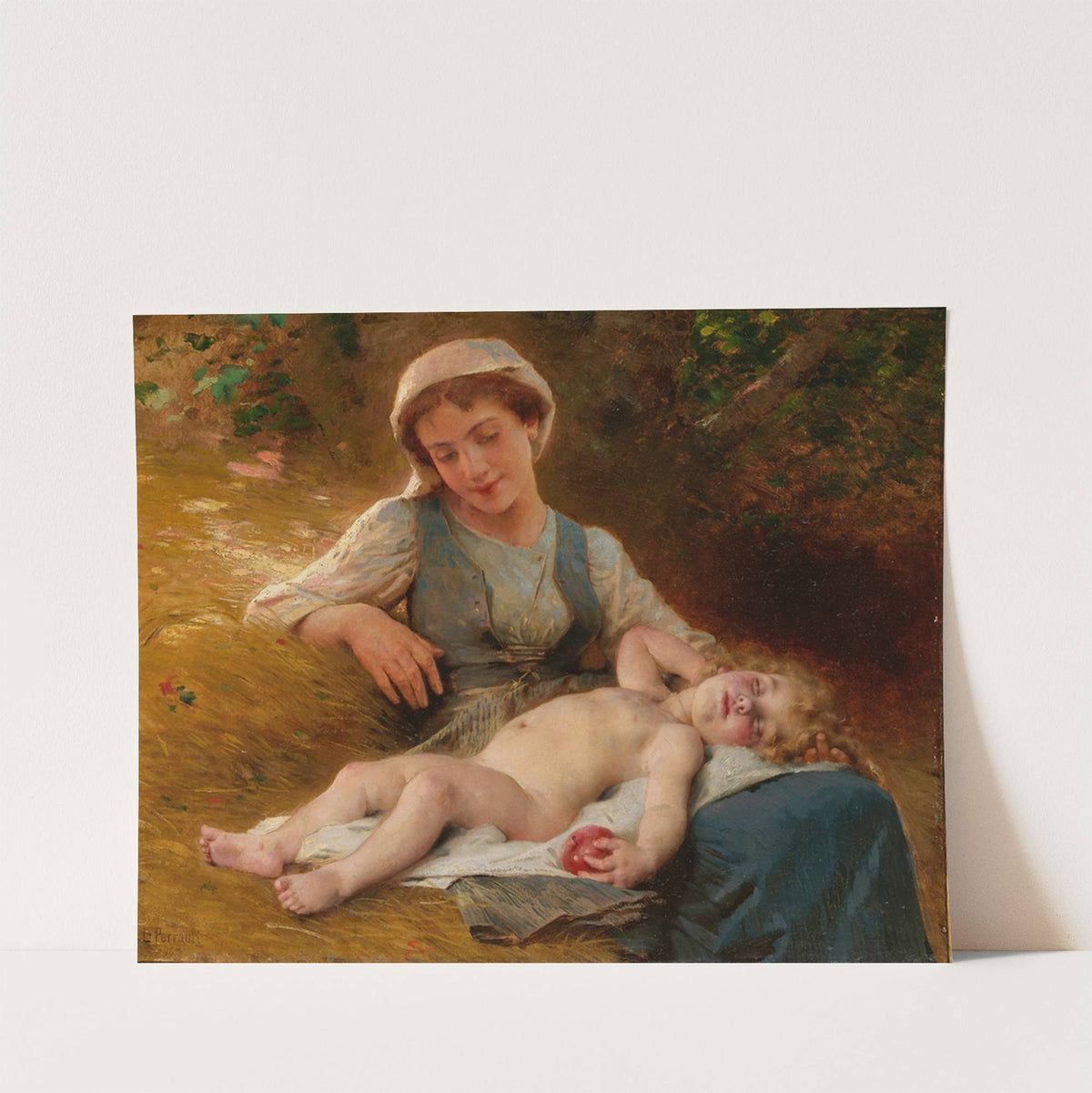 Fast Asleep (1896) by Léon-Jean-Basile Perrault