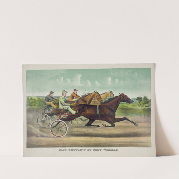Fast trotting to fast wheels (1893) by John Cameron