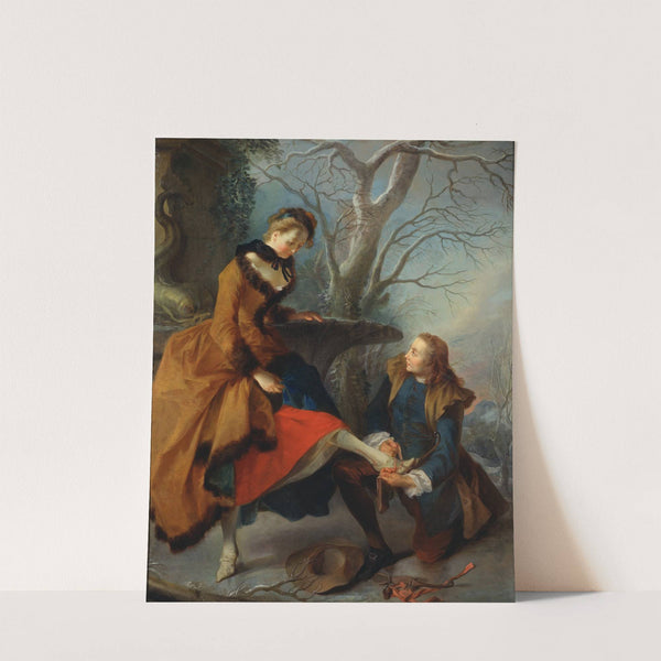 Fastening the Skate by Nicolas Lancret