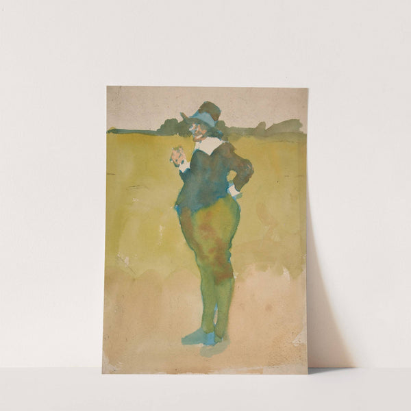 Fat man in landscape by Edwin Austin Abbey