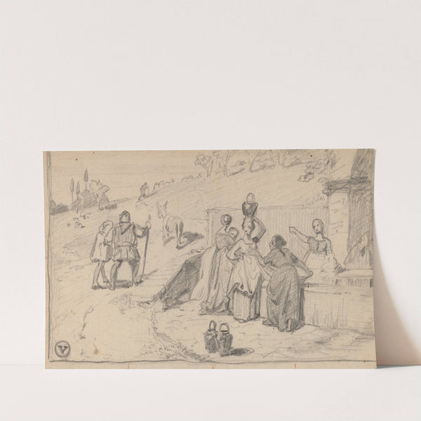 Father and Son II (c. 1859) by Elihu Vedder