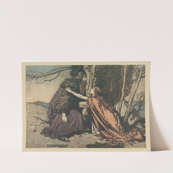 ‘Father! Father! Tell me what ails thee, With dismay thou art filling thy child! (1910) by Arthur Rackham