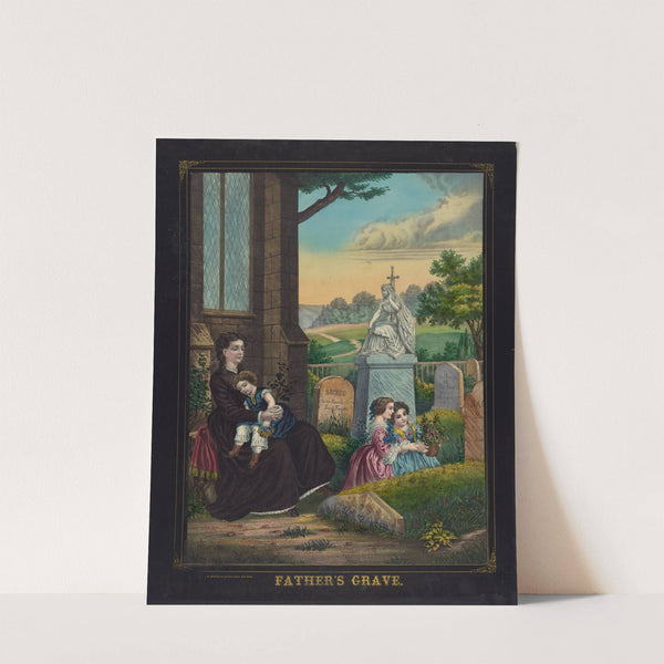 Father’s grave (1873) by Henry Jerome Schile