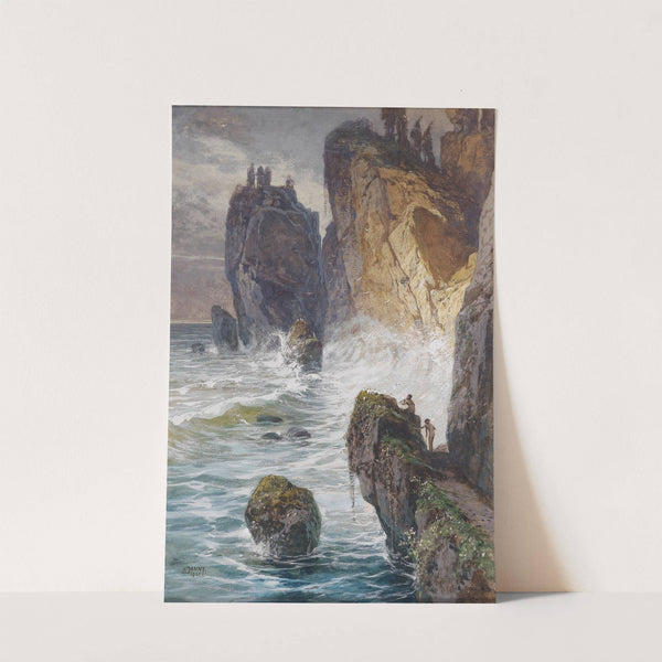 Faunen an einer Felsküste by Georg Janny