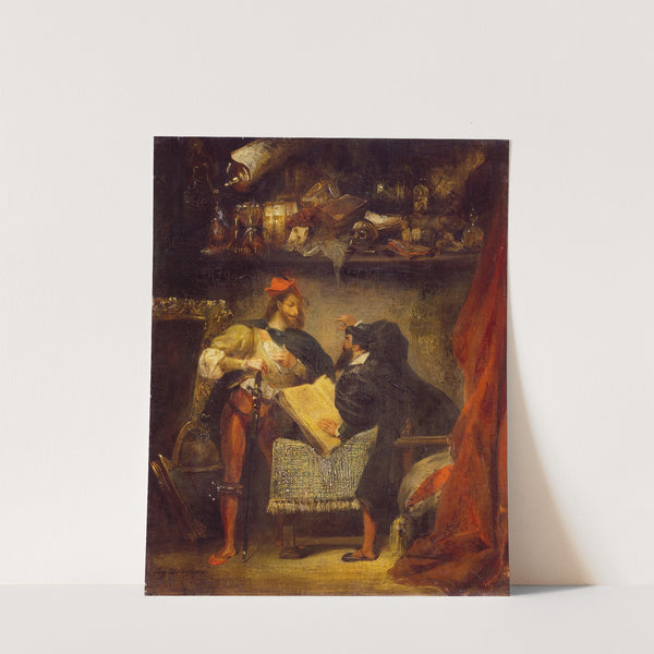 Faust and Mephistopheles (1827-8) by Eugène Delacroix