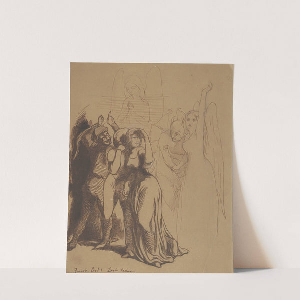 Faust; Part 1. Last Scene (1846–48) by Dante Gabriel Rossetti
