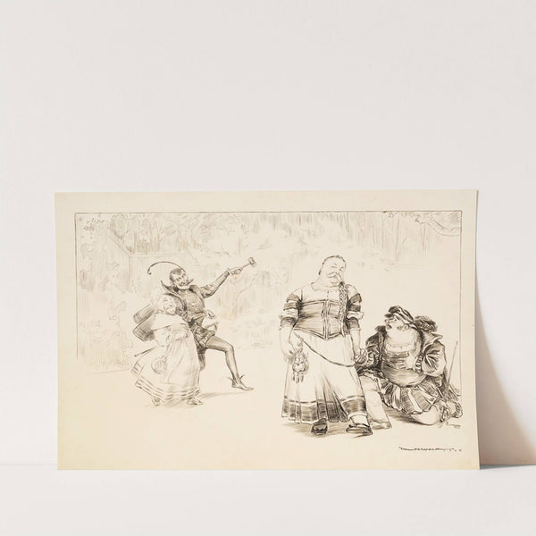 Faust — Protection. Mephistophelas — Mr. Cannon. Marguerite — Mr. Taft. Martha — Consumer (1909) by William Henry Walker