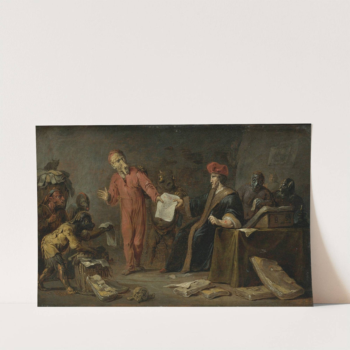 Faust Selling His Soul To Mephistopheles by Jan Jansz. Van Buesem