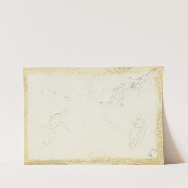 Faust und Mephisto auf dem Blocksberg (ca 1826-1827) by Eugène Delacroix