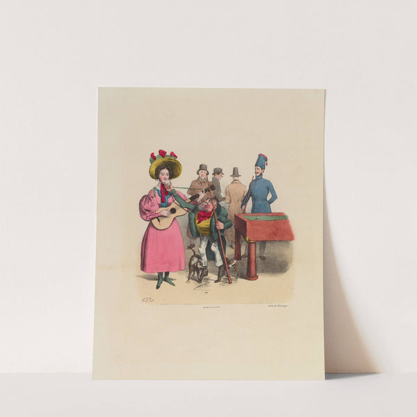 Faut qu’tu viennes chez moi, petite gaillarde nous ferons des horreurs (1831) by Charles-Joseph Traviès de Villers