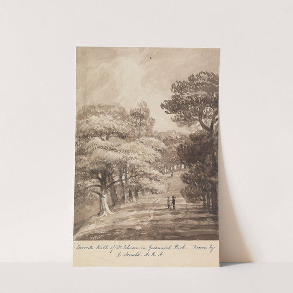 Favorite Walk of Dr. Johnson in Greenwich Park by George Arnald