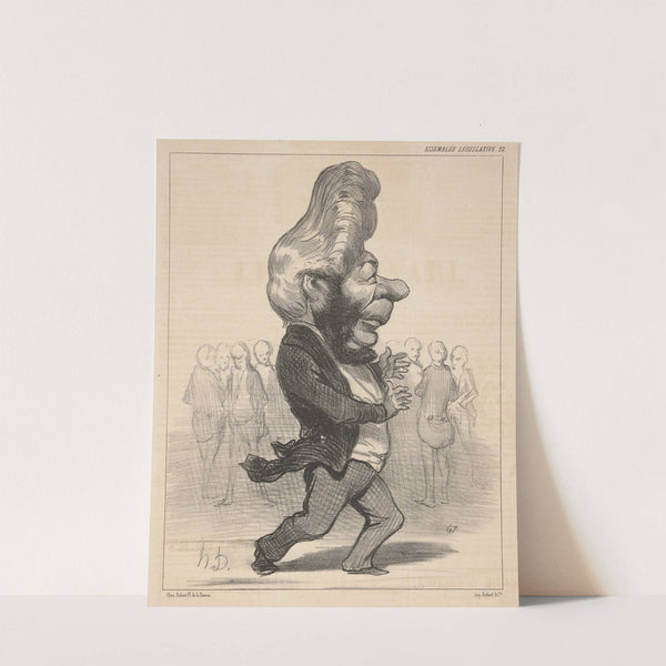 Favre Ferdinand. Ferdinand I write, do not pronounce . . . Confusion is impossible (1849) by Honoré Daumier