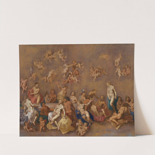 Feast of the gods (1600s) by Cornelis Van Poelenburch