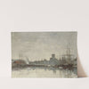 Fécamp, Le port (1894) by Eugène Boudin