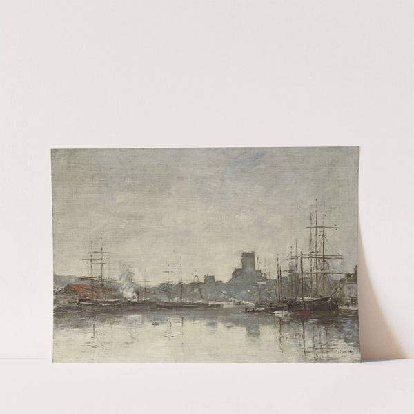 Fécamp, Le port (1894) by Eugène Boudin