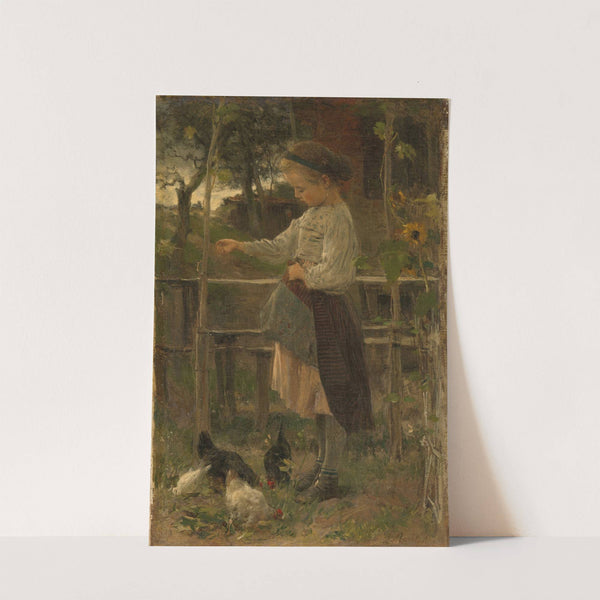 Feeding Chickens by Jacob Maris
