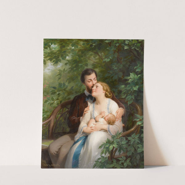 Feeding the baby by Fritz Zuber-Bühler